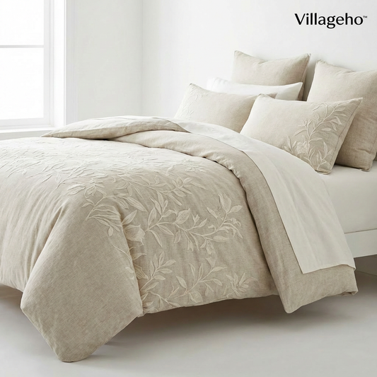 Villageho™ LumaGarden Embroidered Bedding Ensemble