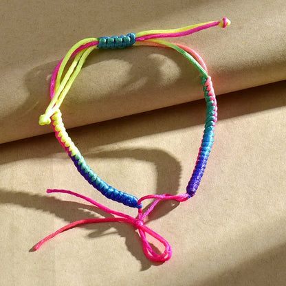 Hand woven diamond knot red rope DIY beaded hard gold safety buckle semi-finished bracelet jewelry